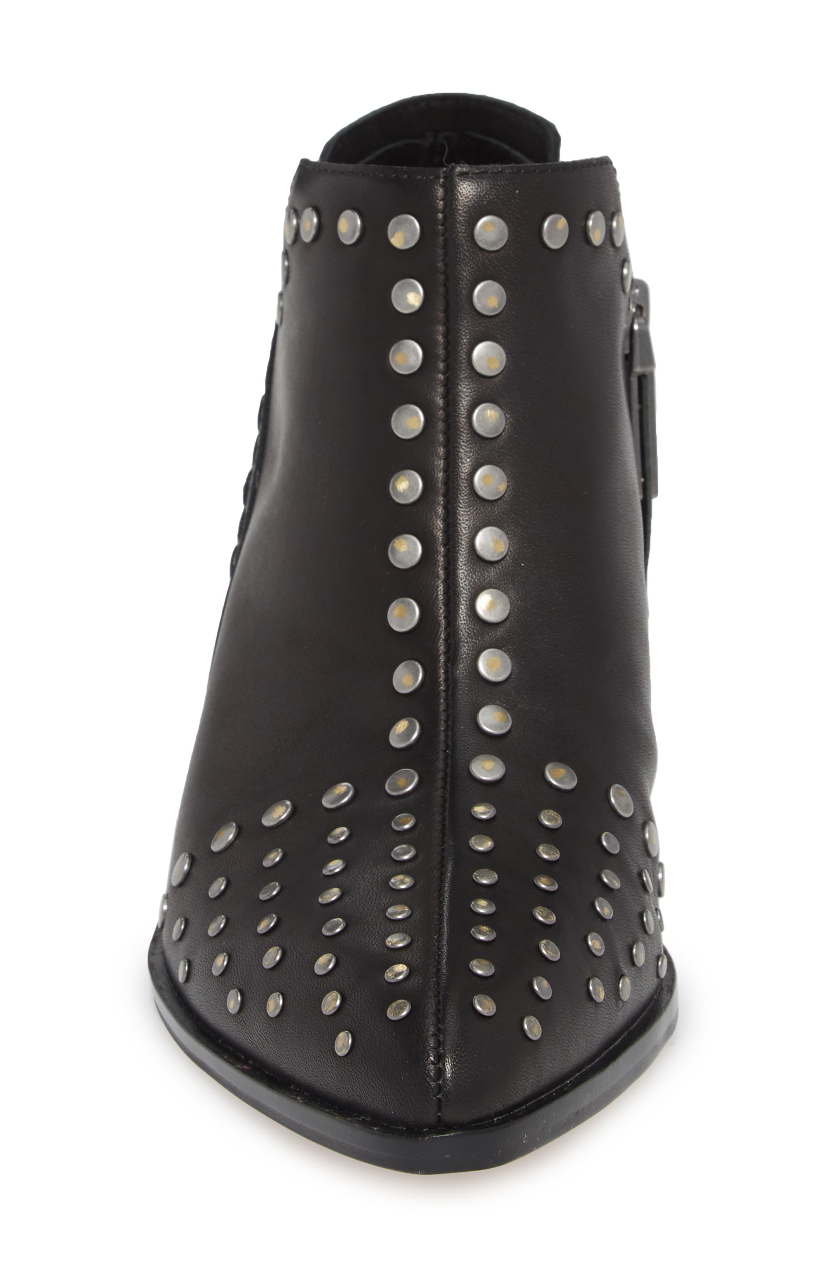 Loka Studded Bootie, Alternate, color, BLACK LEATHER