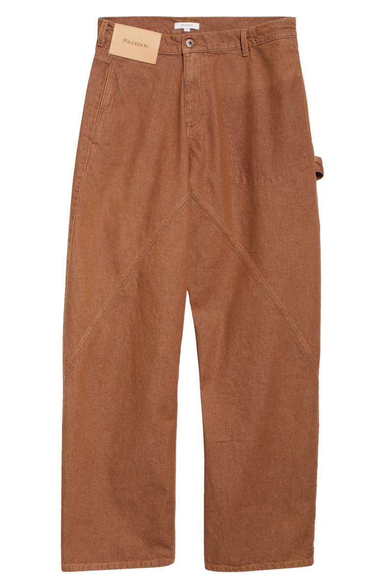 JW Anderson Aged Twisted Workwear Jeans, Alternate, color,