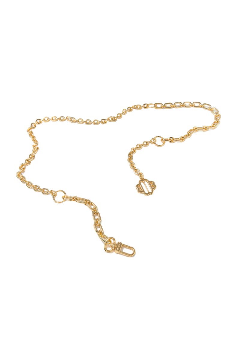 maje Clover logo chain belt, Alternate, color, 