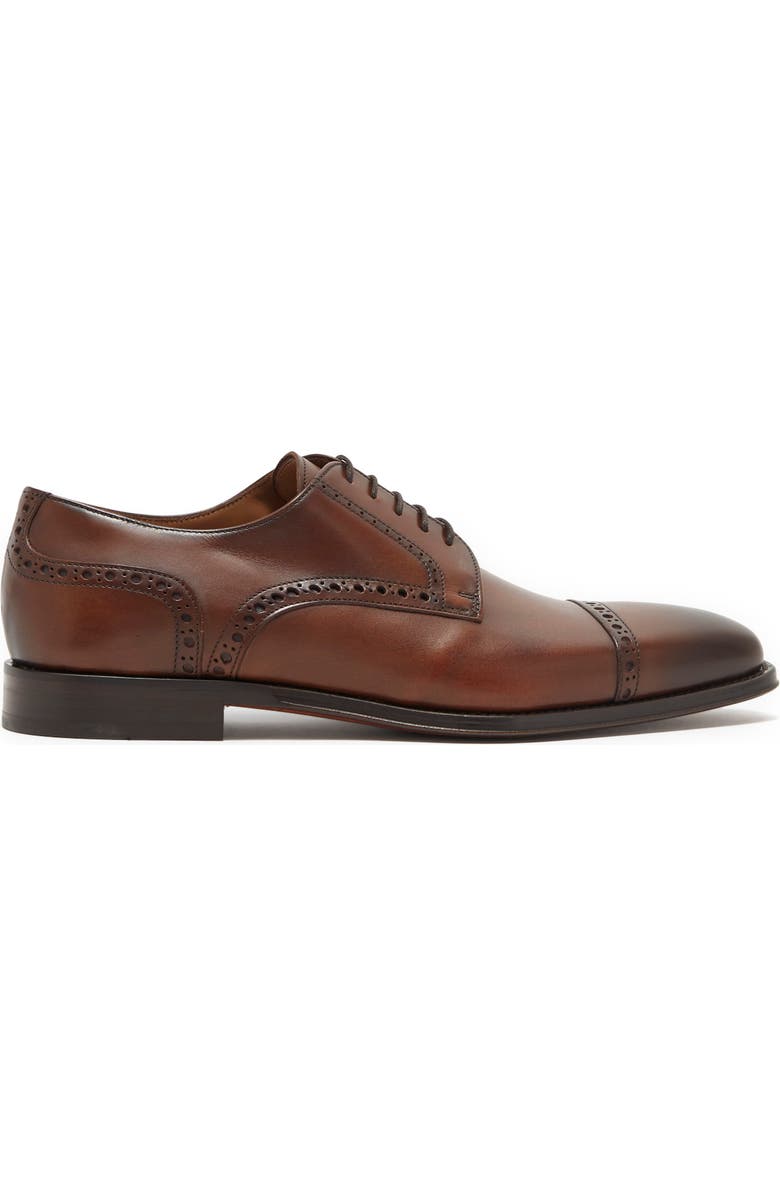 ANTONIO MAURIZI Leather Cap Toe Derby, Alternate, color,