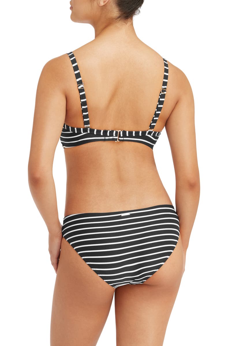 Sea Level Stripe Cross Front D- & DD-Cup Molded Bikini Top, Alternate, color,