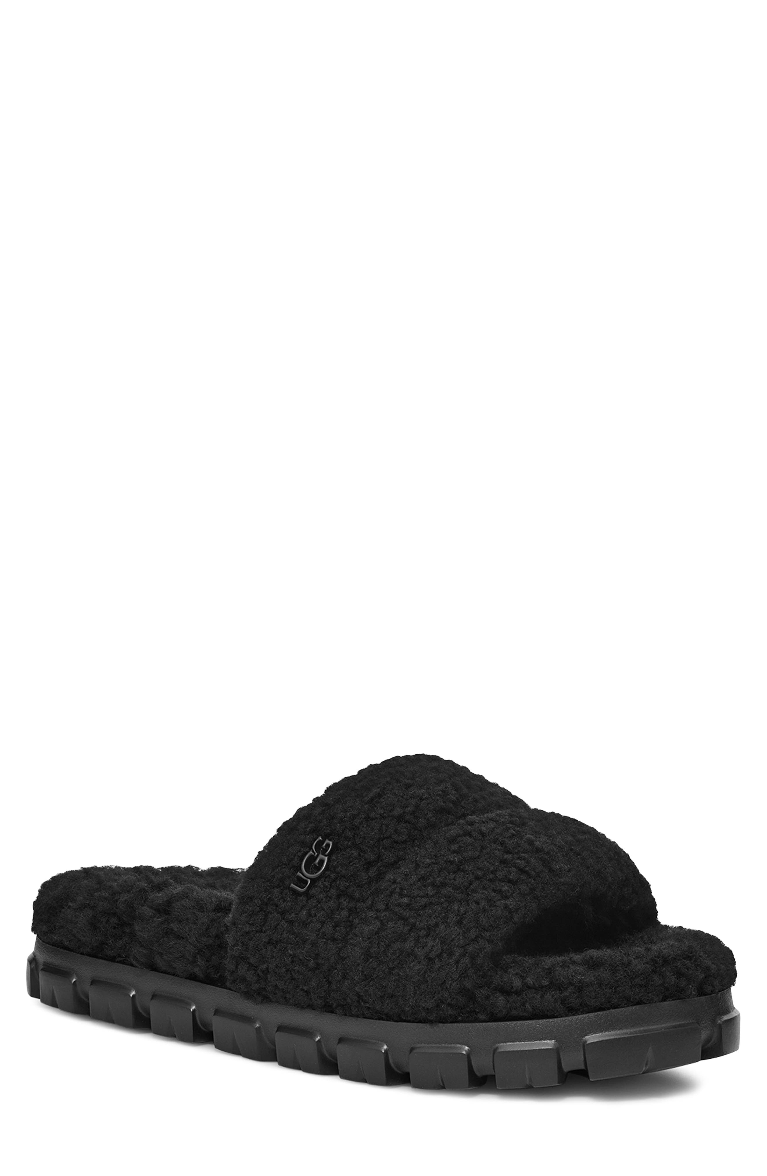 UGG<sup>®</sup> Cozetta Curly Genuine Shearling Slide Slipper, Main, color, 