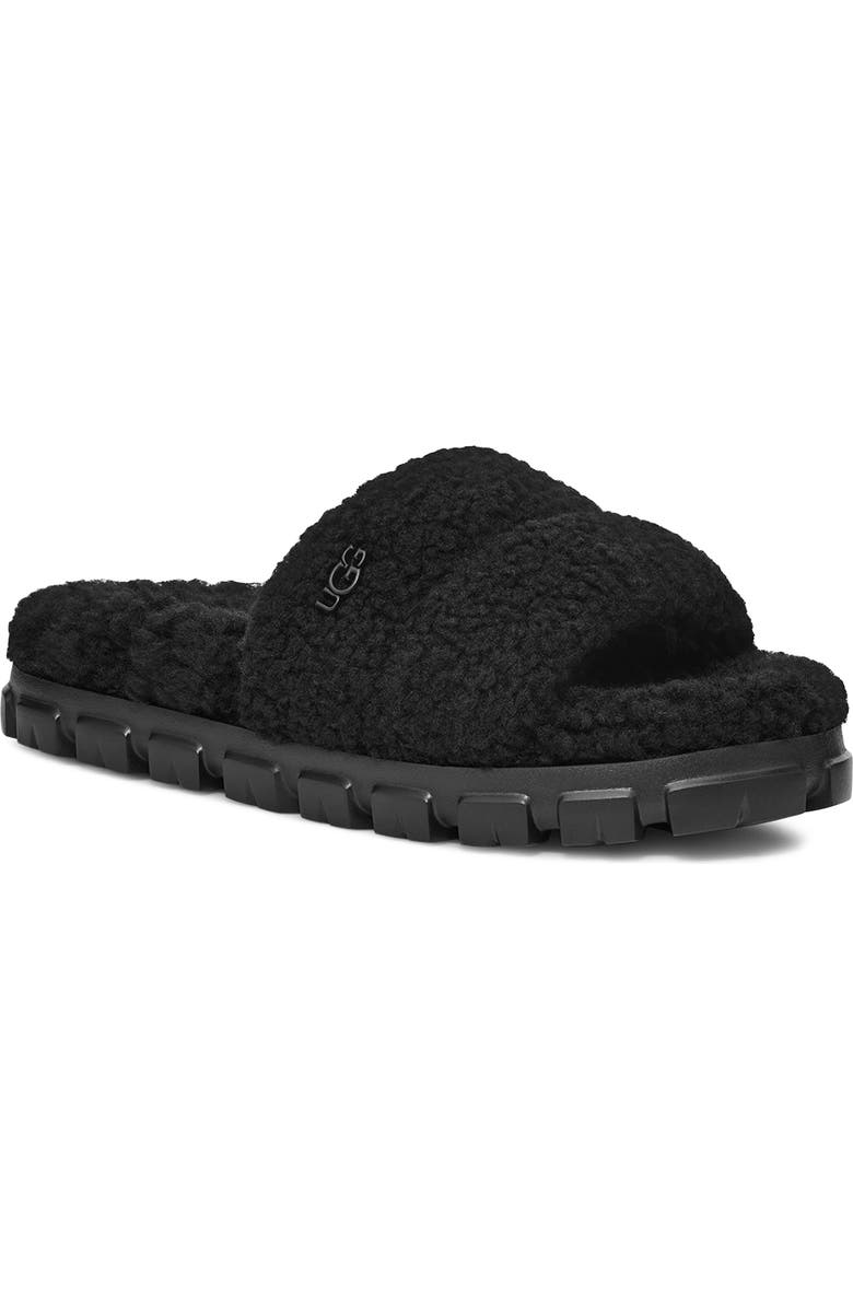 UGG<sup>®</sup> Cozetta Curly Genuine Shearling Slide Slipper, Main, color,