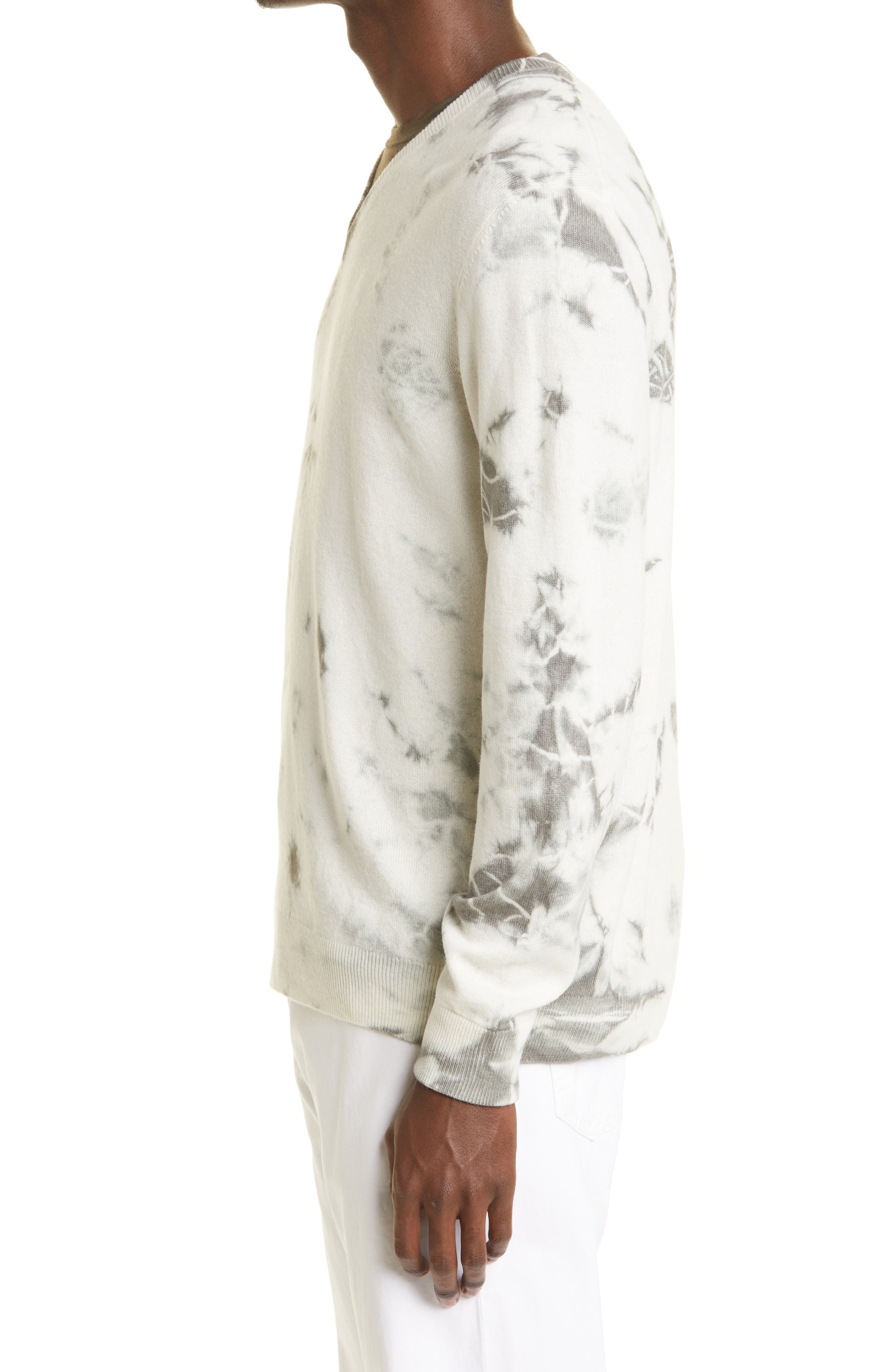 Massimo Alba Kaleidoscope Painted V-Neck Cashmere Sweater (Men) | Nordstrom