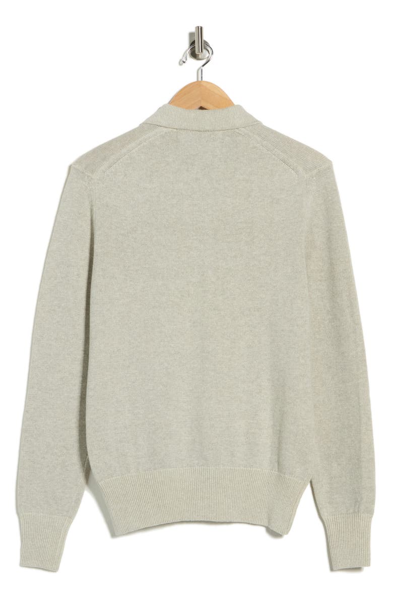 BUCK MASON Traveler Long Sleeve Polo, Alternate, color, Vintage Heather Grey