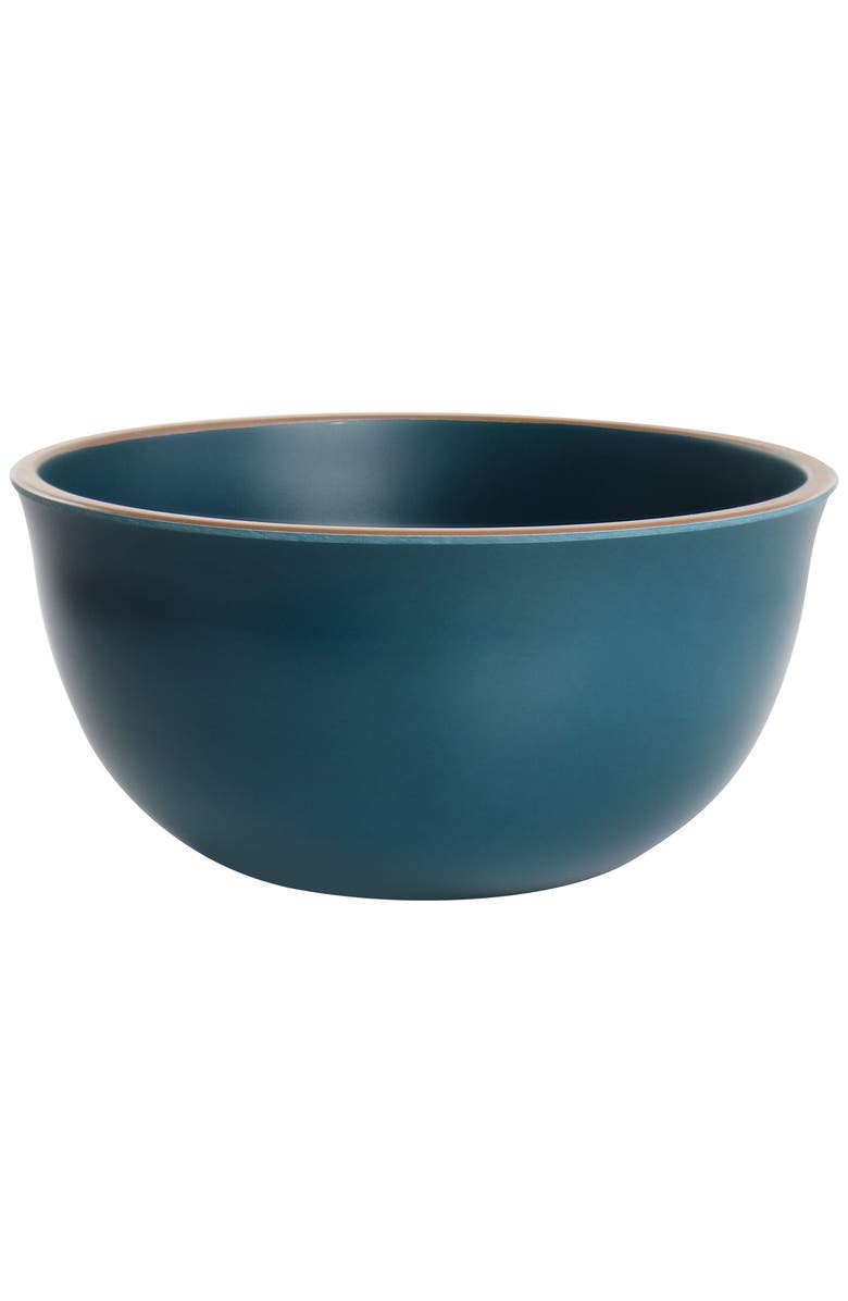 Gibson Home Rockabye 4 Piece Melamine Cereal Bowl Set, Alternate, color, Dark Teal