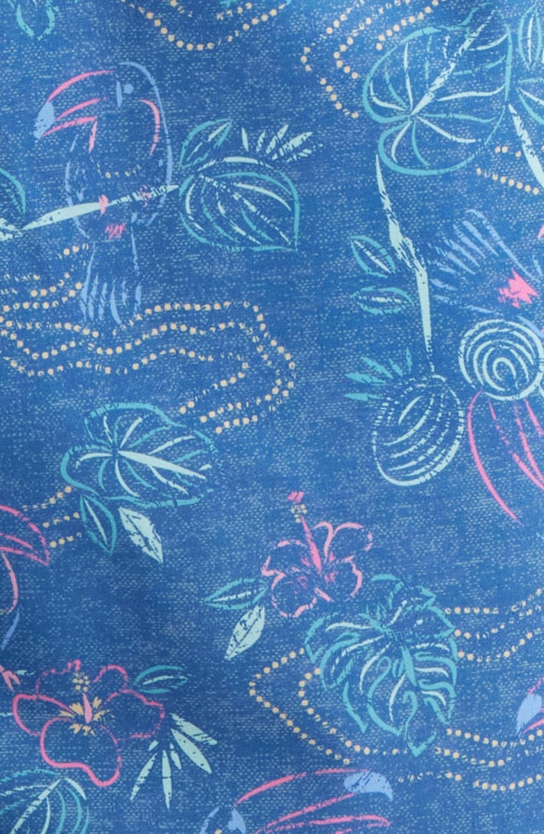 Peter Millar Rain Forest Swim Trunks, Alternate, color, Windsor Blue