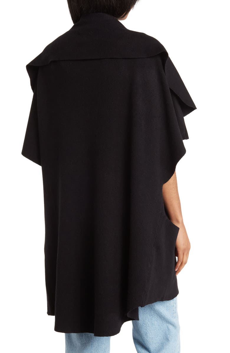 Roffe Accessories Open Front Plush Wrap, Alternate, color, 