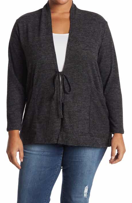 Drawstring Knit Cardigan