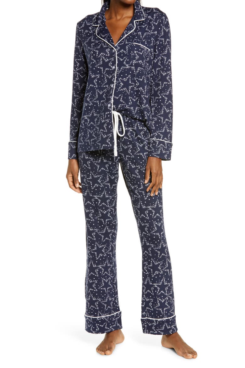 Pillow Soft Pajamas, Main, color, FESTIVE SKY- NAVY BLAZER