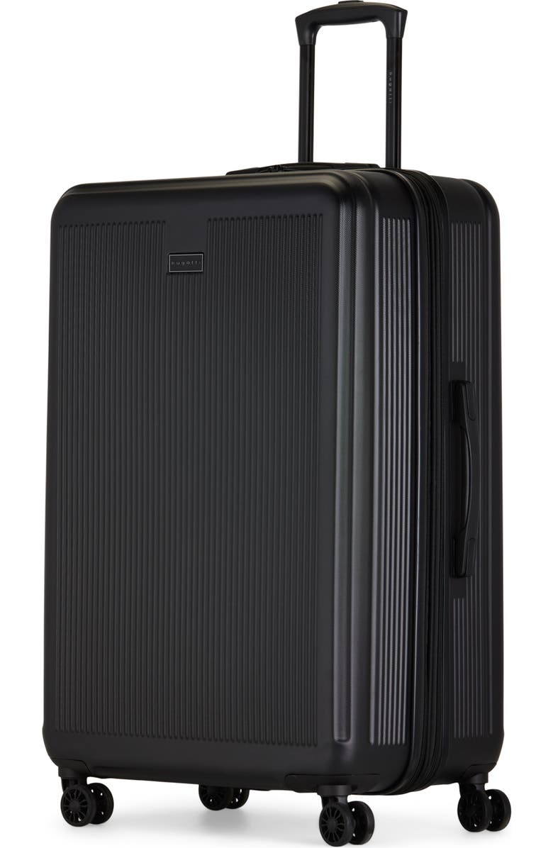 bugatti Singapore Hardside Check-In Large Luggage with Expansion, Alternate, color, Black