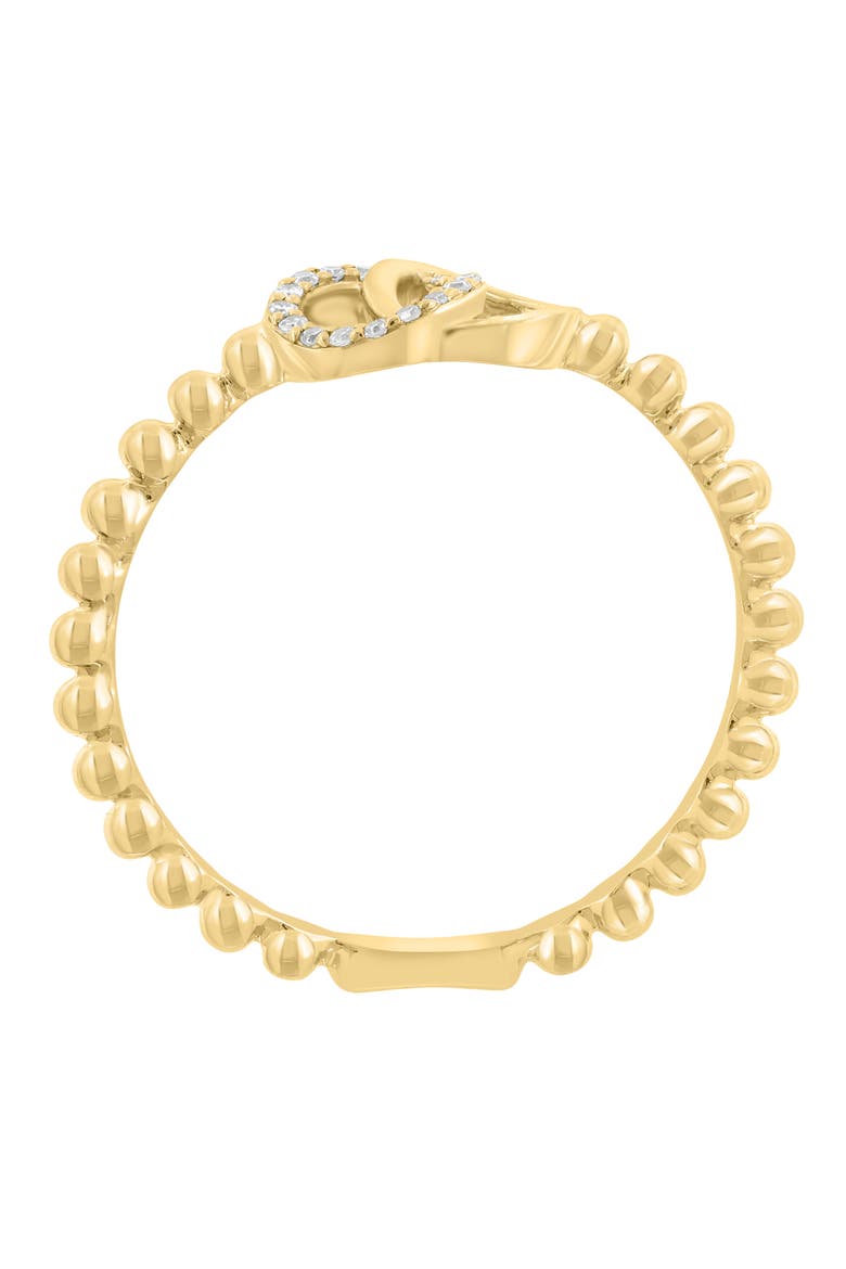 Interlocking Circle Diamond Ring, Alternate, color, GOLD