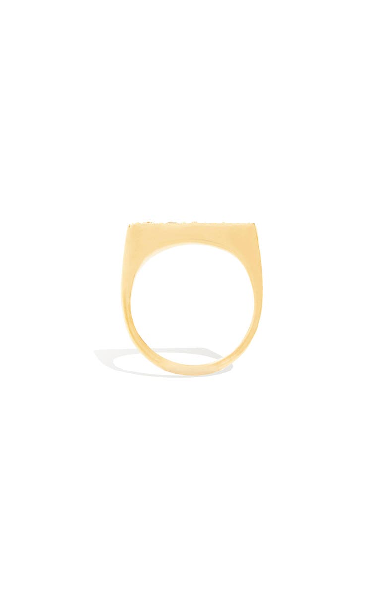 Campbell + Charlotte Edge Tapered Stacking Ring, Alternate, color, Diamond-Gold