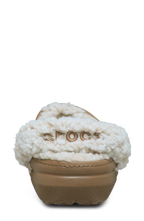 Crocs Classic Fleece Lined Clog In Brown