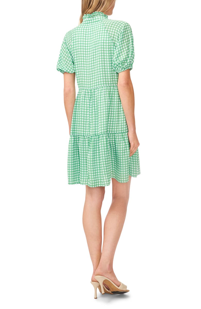 CeCe Gingham Print Babydoll Dress, Alternate, color,