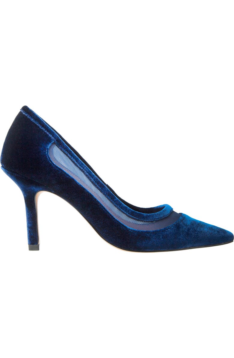 Linea Paolo Perline Pointed Toe Pump, Alternate, color, Navy