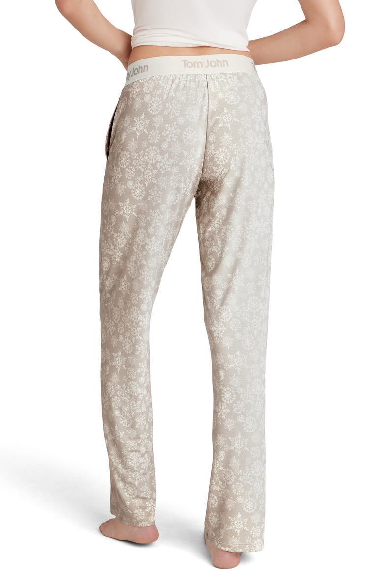 Tommy John Second Skin Pajama Pants, Alternate, color, Cement Snow Lace
