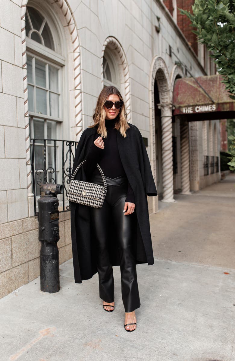 Splendid x Cella Jane Lucinda Tie Waist Wool Coat, Alternate, color, 