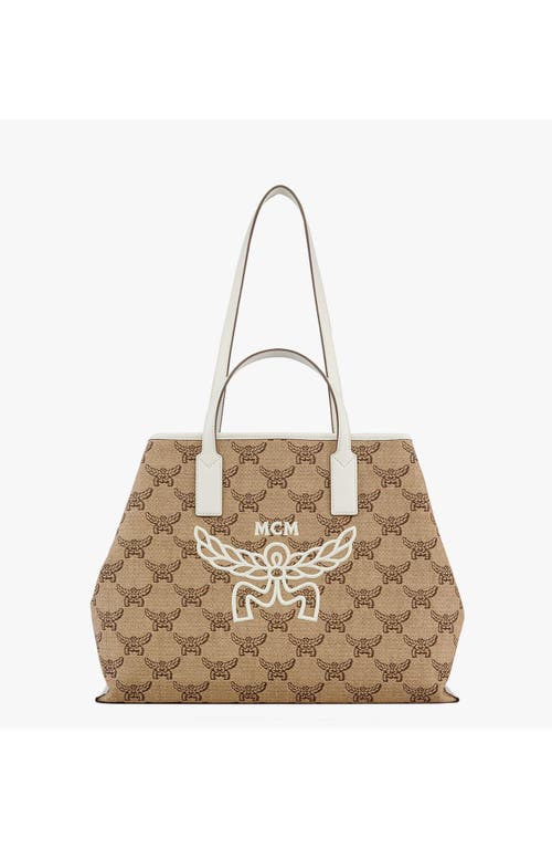Mcm Himmel Shopper In Beige