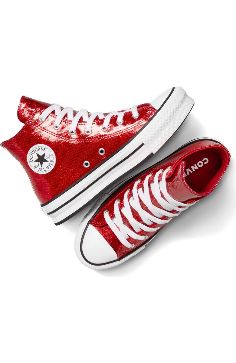 Converse Kids' Chuck Taylor<sup>®</sup> All Star Lift High Top Platform Sneaker, Alternate, color, Wine Red/ White/ Days Ahead
