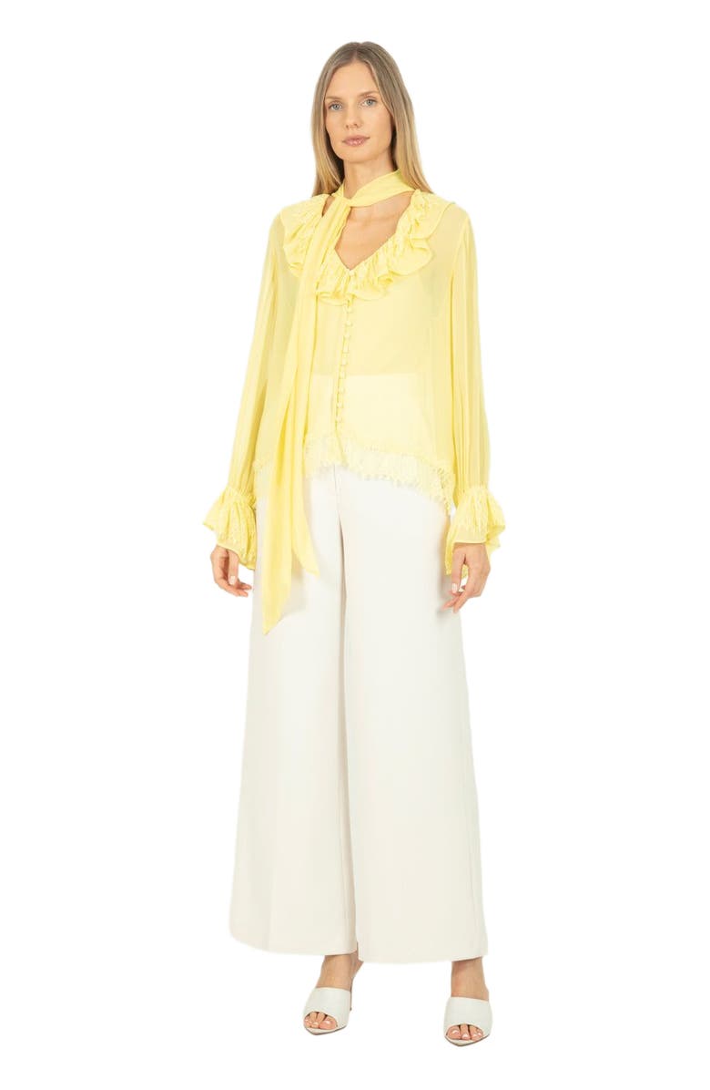 SECRET MISSION Davina Blouse, Alternate, color, Lemon Sorbet