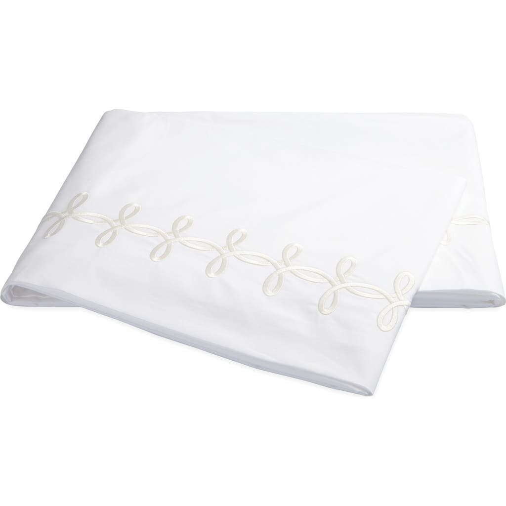 Matouk Gordian Knot 500 Thread Count Cotton Percale Flat Sheet
