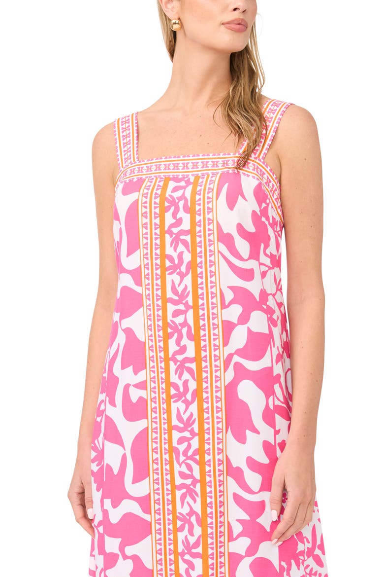 Smocked Back Sleeveless Maxi Dress, Alternate, color, TAFFY PINK