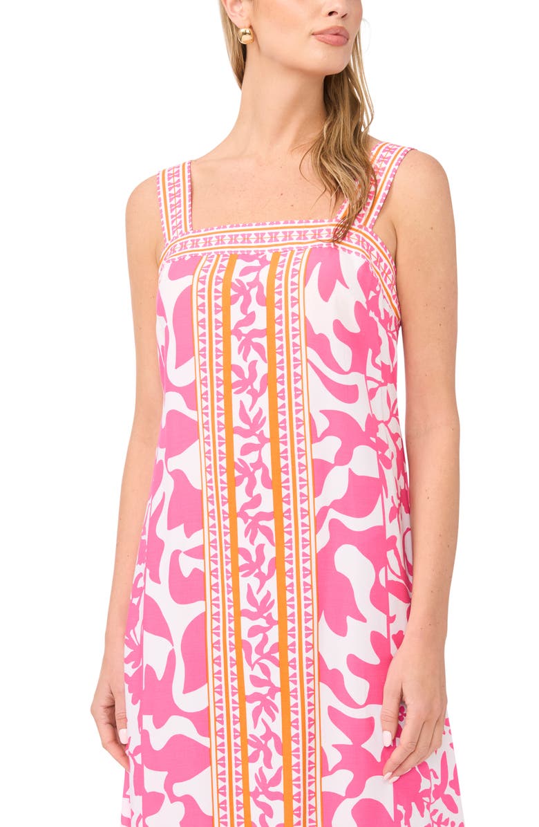 Vince Camuto Smocked Back Sleeveless Maxi Dress, Alternate, color, Taffy Pink