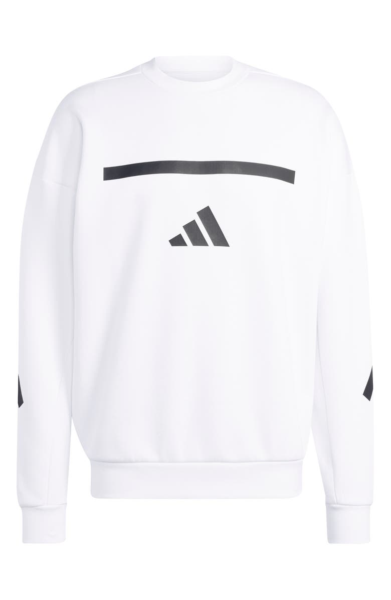 adidas Z.N.E Oversize Crewneck Sweatshirt, Alternate, color, 