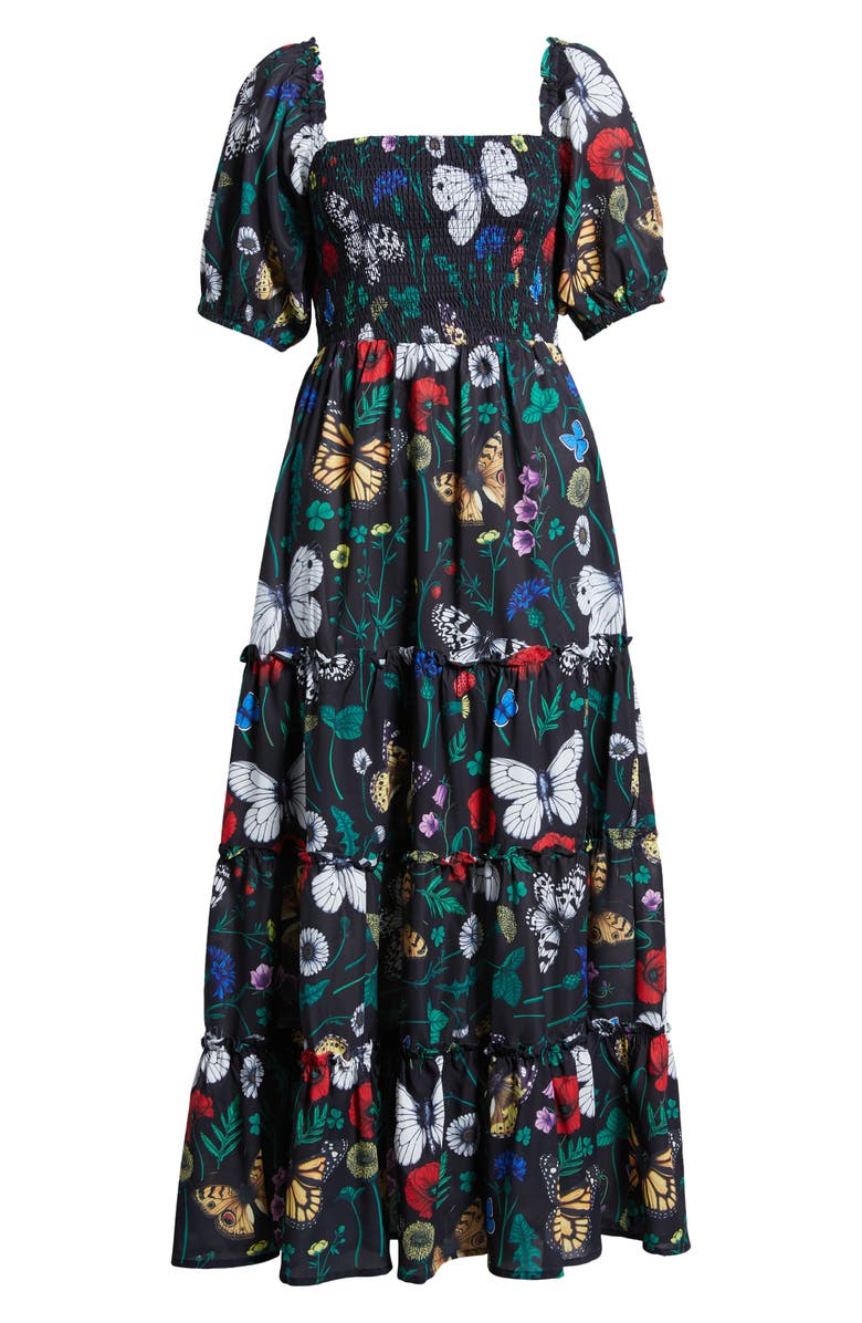 Dressed in Lala Fairy Folklore Smocked Maxi Dress, Alternate, color, 