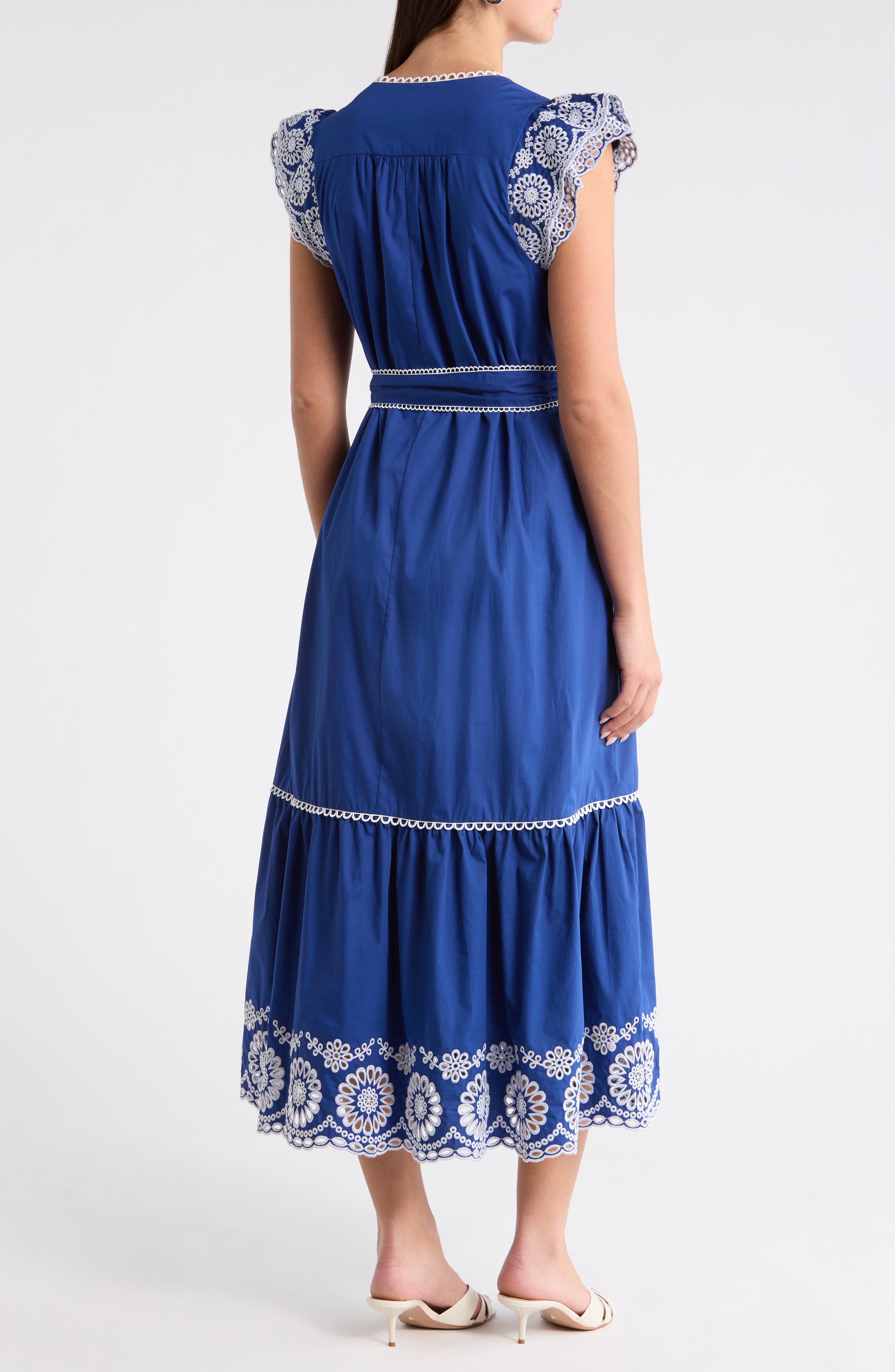 Siera Embroidered Ruffle Maxi Dress - image 2