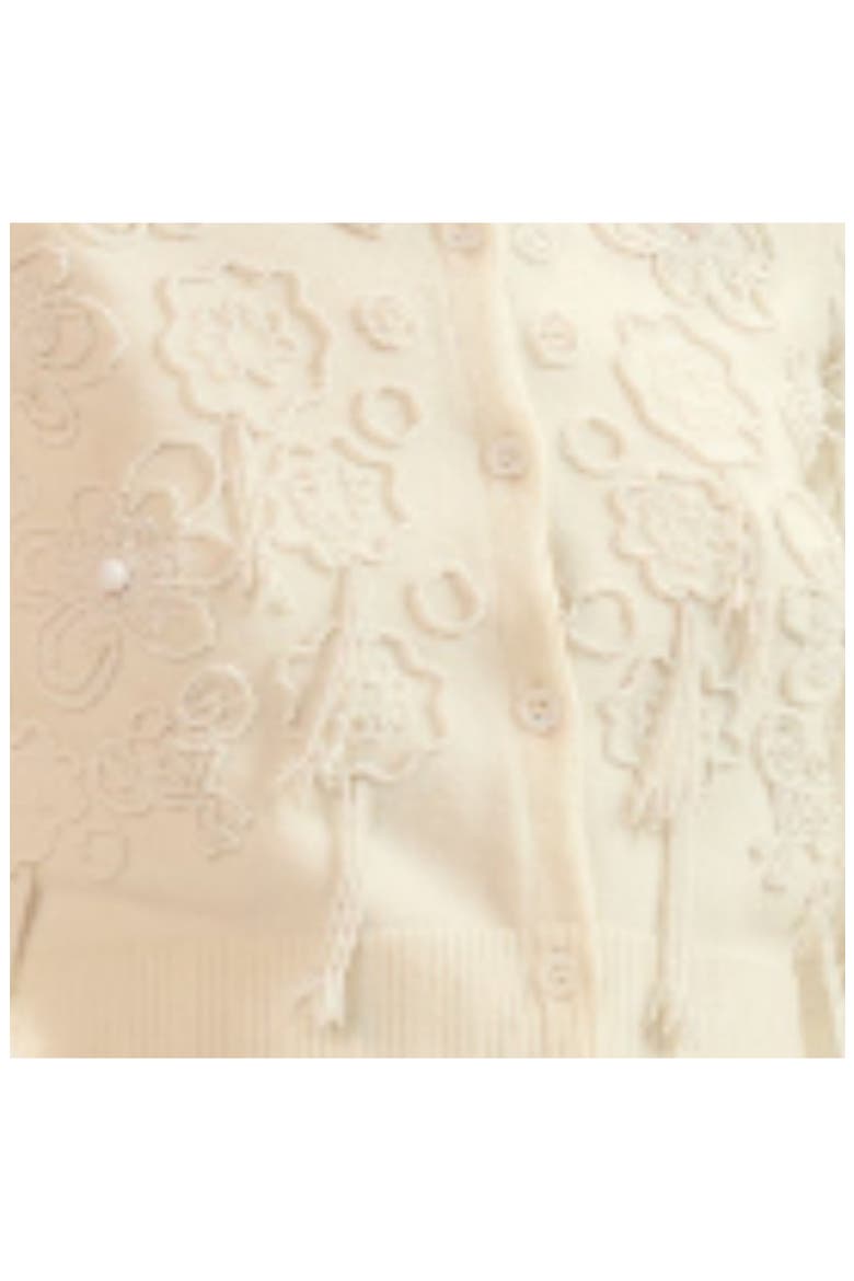 Paloma Shrunken Cardigan, Alternate, color, White