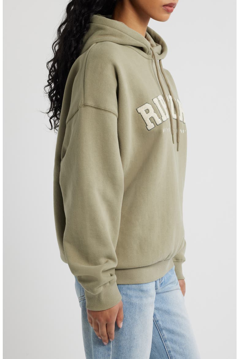 Varsity Logo Graphic Hoodie, Alternate, color, OLIVE
