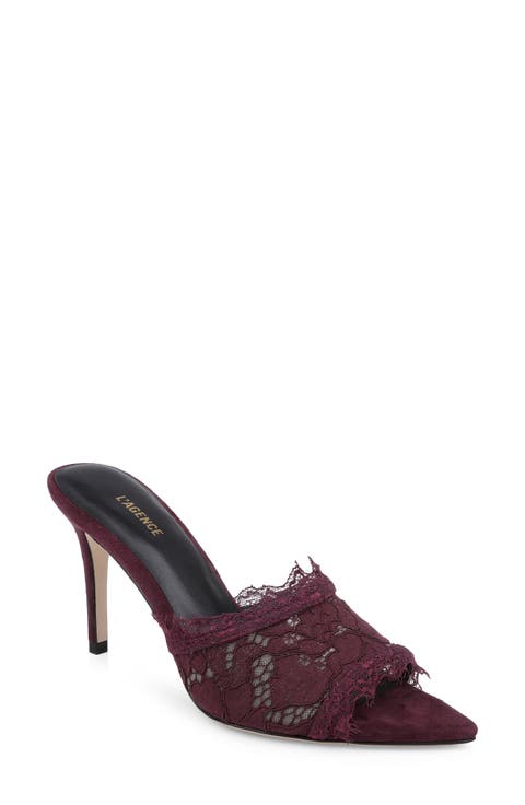 Penn Pointed Toe Lace Sandal