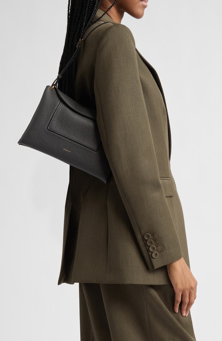 Wandler Penelope Slouch Leather Shoulder Bag, Alternate, color, Space Crust 3051