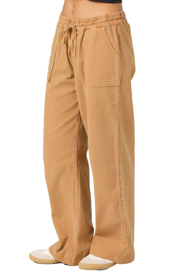 Sevie 2 Drawstring Cotton Twill Pants, Alternate, color, WOODSHACK