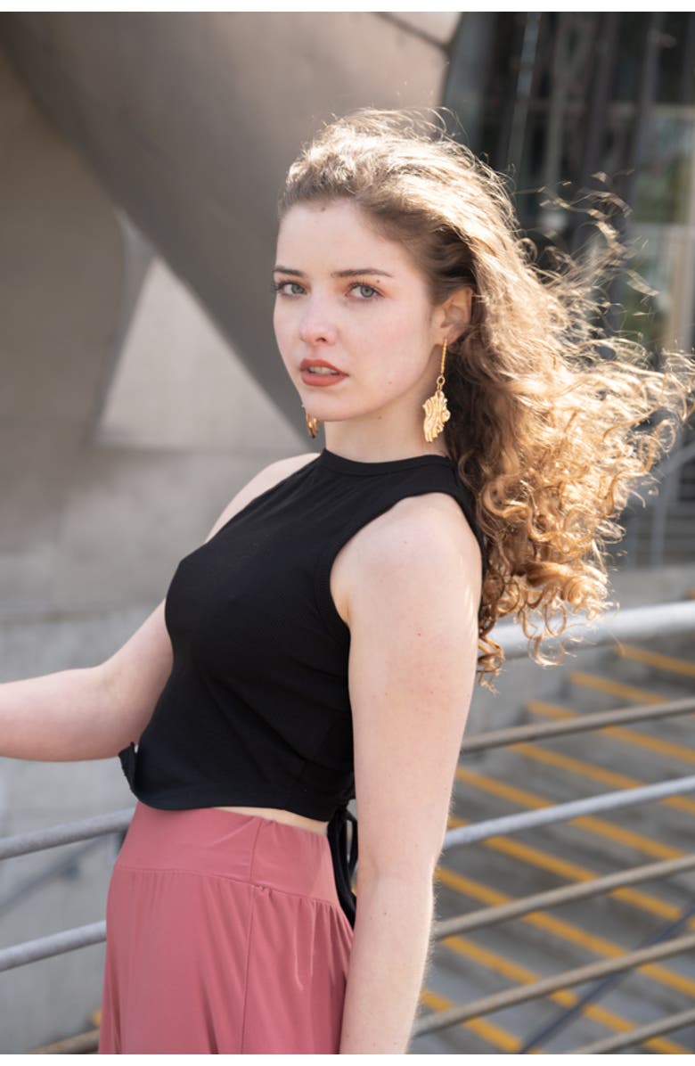 Lunaversoul Gold Heatwave Earrings, Alternate, color, Gold