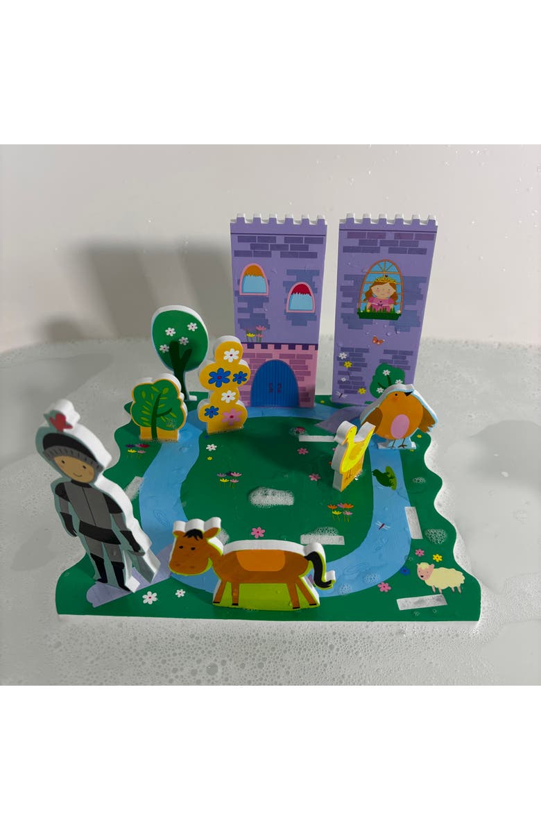 Buddy & Barney Bath Time Build & Play, Enchanted Castle, Water Toy, Kids 3+, Alternate, color, Multicolored