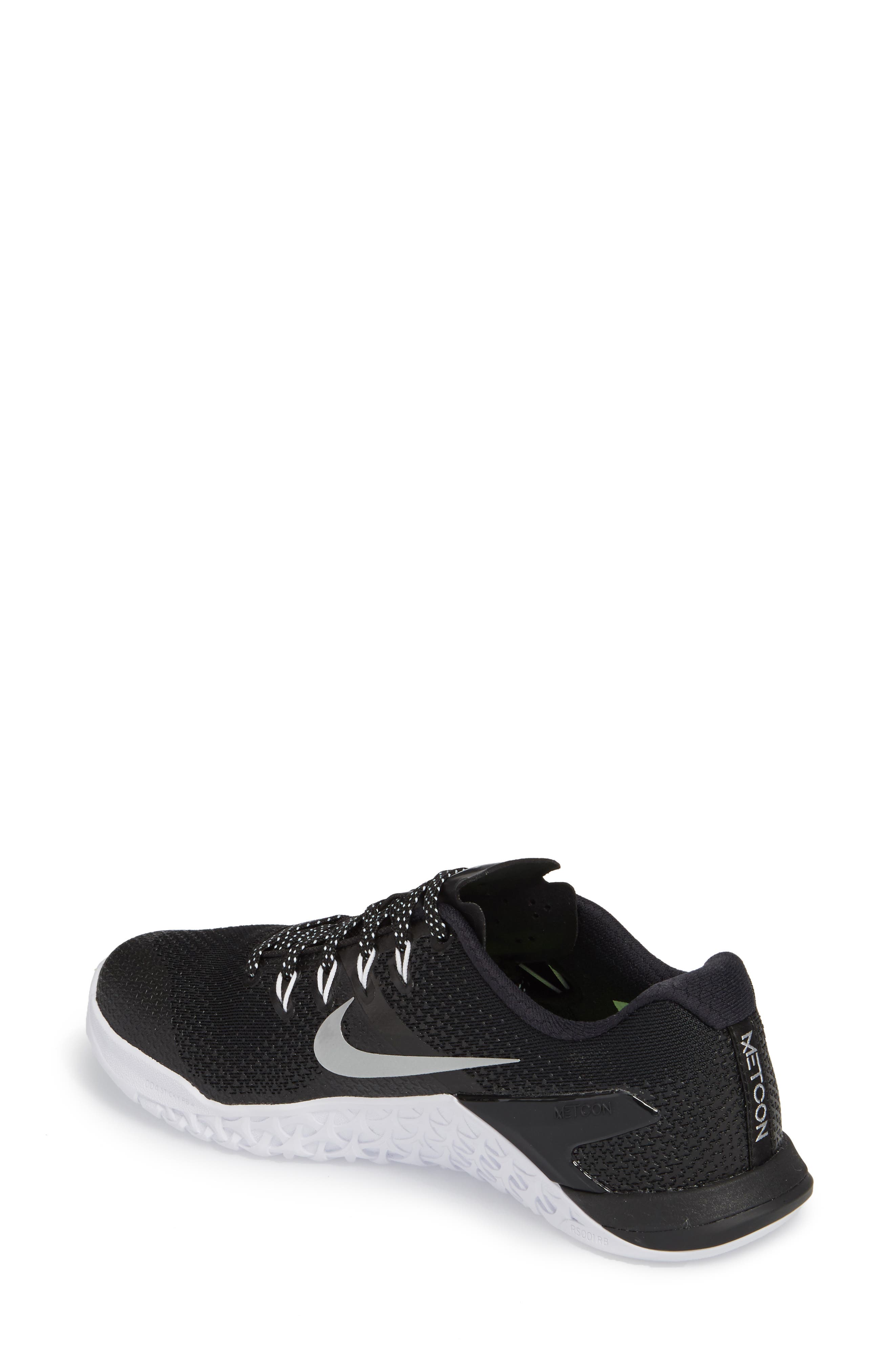 Metcon 4 Training Shoe, Alternate, color, 1 BLACK/M SILV