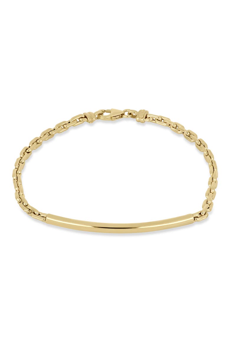 14K Gold Tube ID Bracelet (Online Trunk Show), Main, color, 14K YELLOW GOLD
