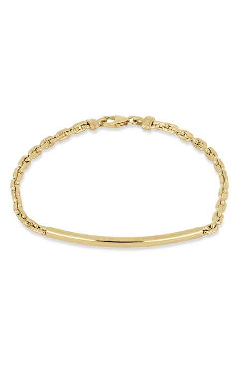 14K Tube ID Bracelet