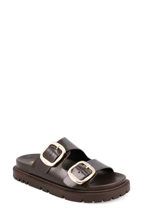 Mia Gen Slide Sandal In Coffee