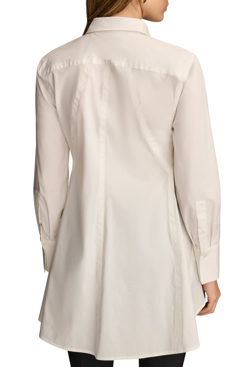 Donna Karan New York High-Low A-Line Tunic, Alternate, color, Cream