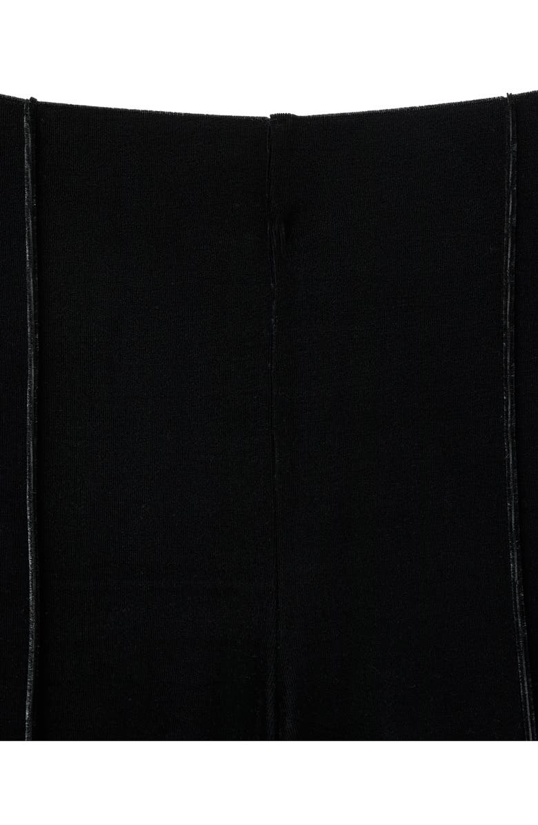 MANGO Mid Rise Velvet Pants, Alternate, color, Black