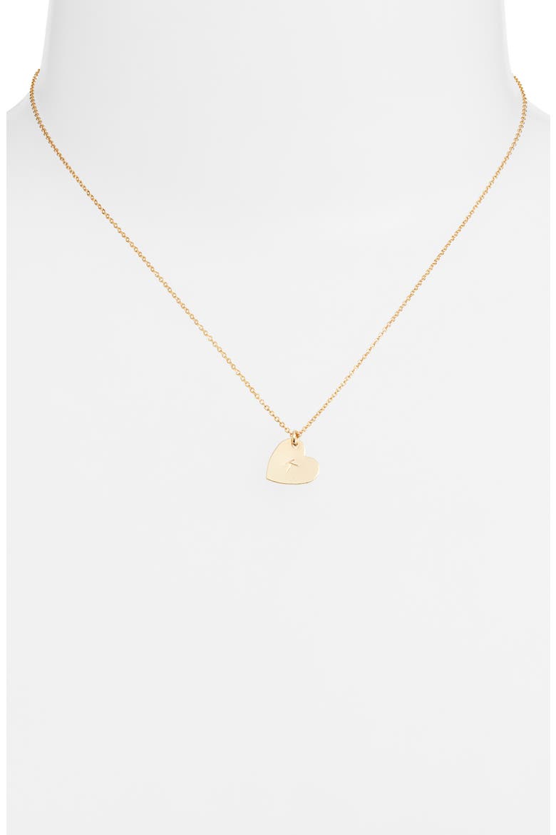Sophia Initial Heart Pendant Necklace, Alternate, color, GOLD / K