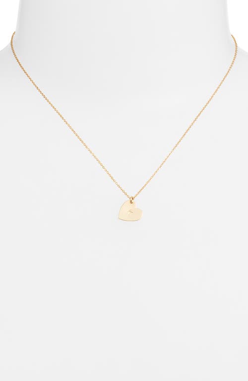 Set & Stones Sophia Initial Heart Pendant Necklace