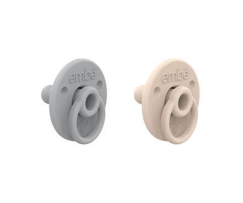 2-pack Baby Binnie Stow-Away Retractable Silicone Pacifier