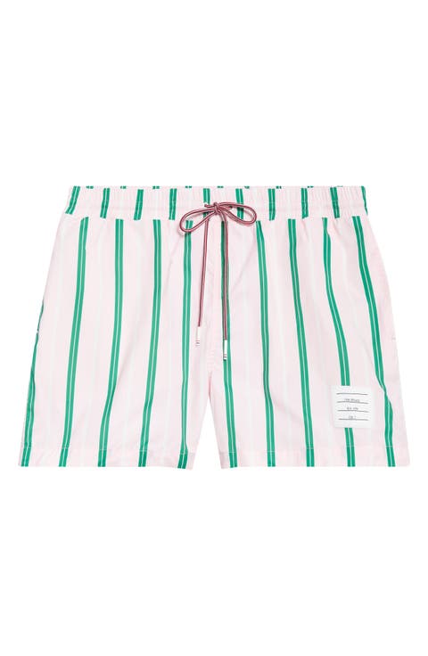Stripe Swim Trunks