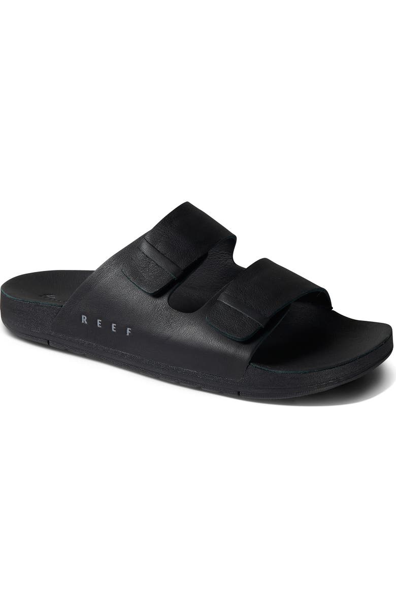 Reef Ojai Two-Bar Slide Sandal, Main, color, Black