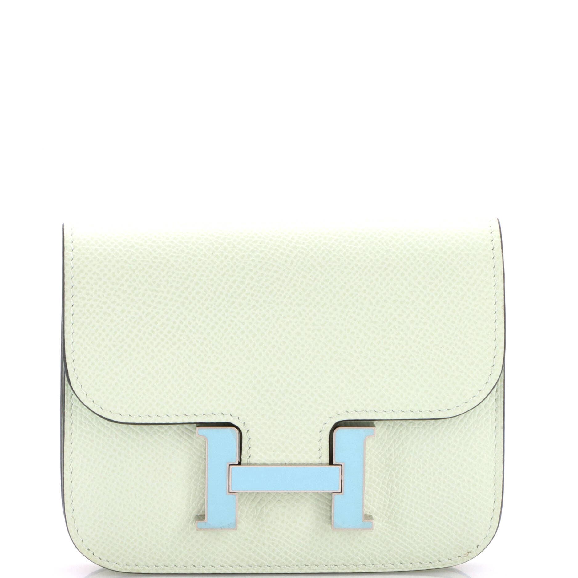 Constance Slim Wallet Epsom, Main, color, Green
